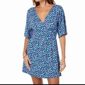 Lilly Pulitzer Parigi Romper in Seabreeze Blue